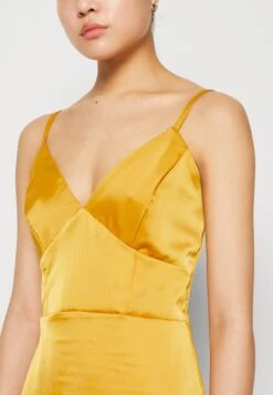 Wal G Ray Strappy Midi - Cocktailjurk - Yellow -Wal G 00b23a27812449008797877aae81709d