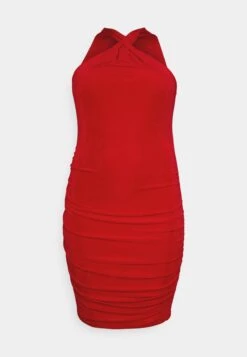 Missy Knot Midi Plus Size - Jurk - Red -Wal G 0259581cf63347589cf45013470ce56e