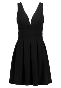 Wal G Pleated Fit And Flare - Cocktailjurk - Black -Wal G 079dd8897b174f23b6958cec8ccdbaa7