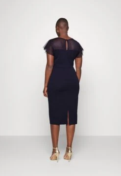 Donda- Cocktailjurk - Navy Blue -Wal G 0948da3312de4261a3274973e713f287