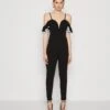 Wal G Simah Frill - Jumpsuit - Black/Sky Blue