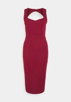 Alyona Heart Midi Dress - Jerseyjurk - Berry Wine -Wal G 0e217964dab54c7b95e18133589b4ab5