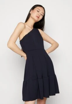 Wal G Janine Skater Dress - Jerseyjurk - Navy Blue -Wal G 0e9ef304b9ec46a48342982f63408e9e