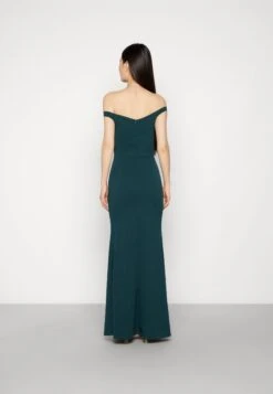 Wal G Kia Off The Shoulder Maxi Dress - Galajurk - Forest Green -Wal G 0f3b60f7d11c485a846dfcd6dcb57b20