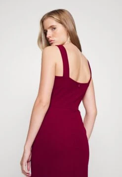 V Neck Midi - Cocktailjurk - Berry Wine -Wal G 122f7a2267b447f7a7ef61f67e76a646