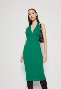 Wal G Jack Halter Neck Midi - Jerseyjurk - Leaf Green -Wal G 12f62b6abdf84ec5ad478c9ae781afad