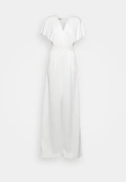 Wedding Betty V Neck Wrap - Jumpsuit - White -Wal G 18b6982c840c4d01b3c6279a88aa371a