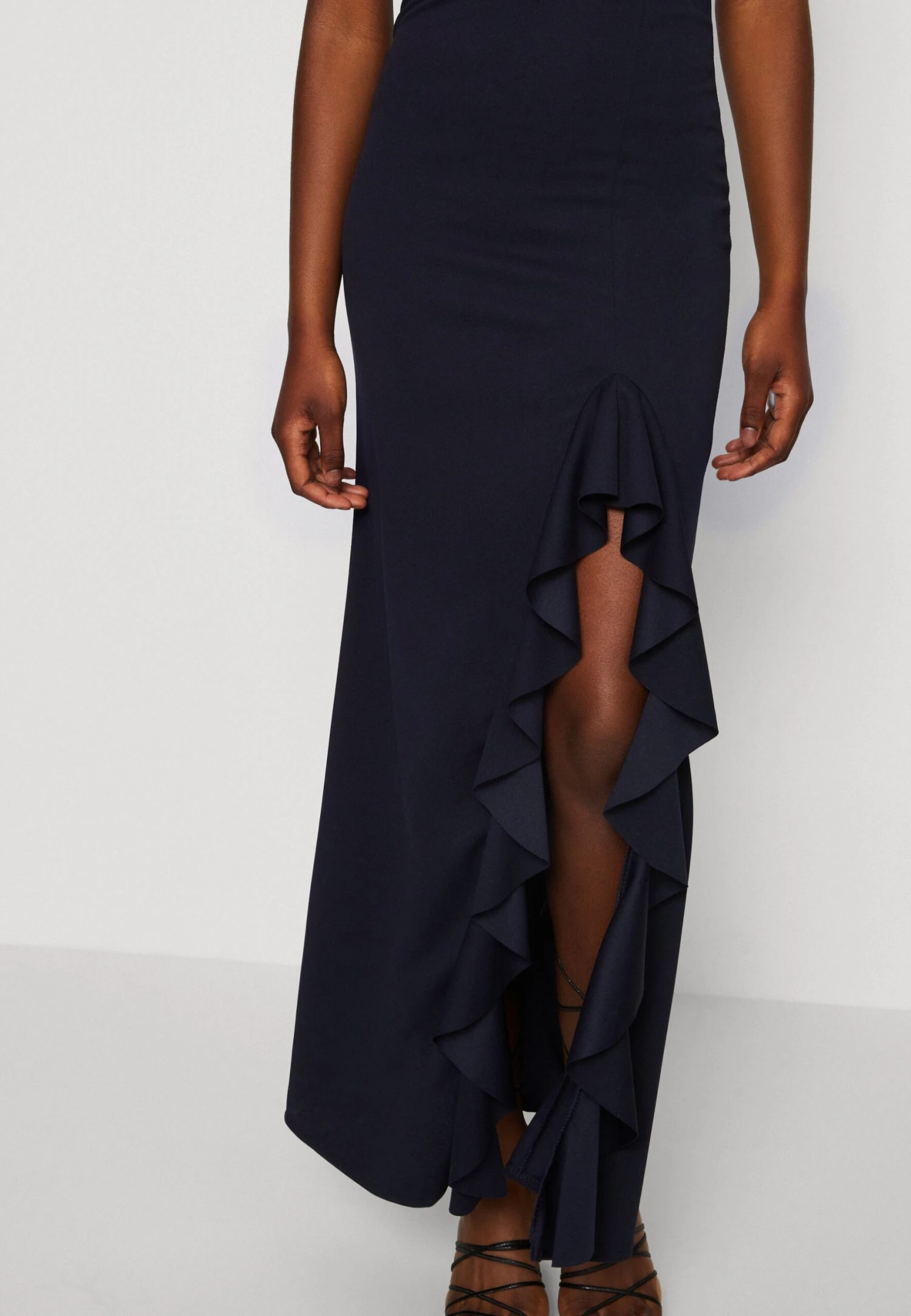 Wal G Soya One Shoulder Maxi Dress - Jerseyjurk - Navy Blue 6 Wal G Soya One Shoulder Maxi Dress - Jerseyjurk - Navy Blue - Afbeelding 6