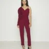 Ciaramin One Sleeve - Jumpsuit - Berry Wine