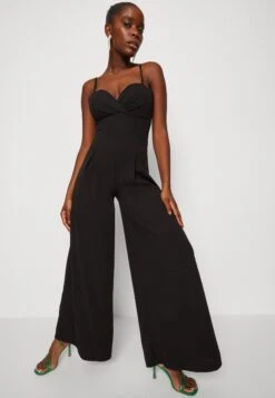 Wal G Thea Wide Leg - Jumpsuit - Black -Wal G 1db10f7a9a684e18b21acdc540059fca