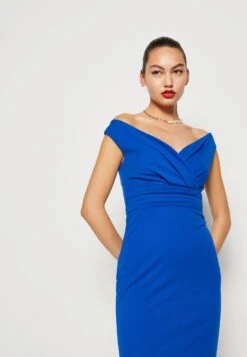 Wal G Andrew Off Shoulder Maxi Dress - Galajurk - Electric Blue -Wal G 1f59e83512044ff7a5e4da096ae8679d