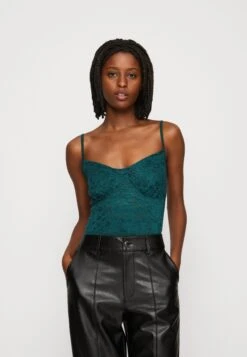 Wal G Benny Bodysuit - T-Shirt Print - Forest Green