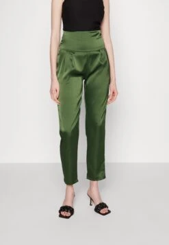 Wal G Peppa High Waisted Trouser - Broek - Dark Khaki
