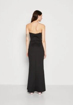 Wal G Dolly V Neck Maxi - Jerseyjurk - Black -Wal G 273bef3cd08849f4a7066a3b3d8bfc10