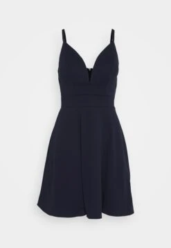 Wal G Vincent Skater Dress - Jerseyjurk - Navy Blue -Wal G 282cabc4f1ae4e738442e325d9c618b6