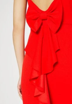 Wal G Sacha Frill Dress - Galajurk - Red -Wal G 2a3cdc0409de4ae396f47c33a05974db