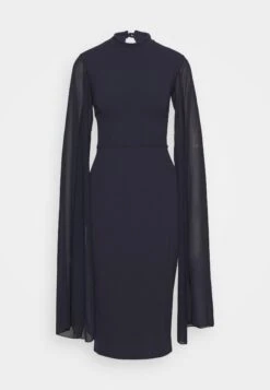 Wal G Cape Sleeve Dress - Cocktailjurk - Navy Blue -Wal G 2b2b10faa2004a7a84eb92086ead112a