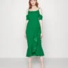 Wal G Saskia Strappy Midi - Cocktailjurk - Leaf Green