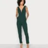 Wal G V Neck - Jumpsuit - Forest Green