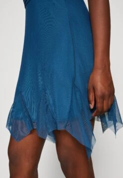 Wal G Dan Mini - Jurk - Dark Teal Blue -Wal G 409065ac5de7413893820b7fd2ae7d1f