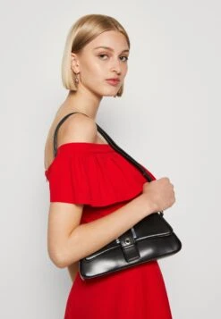 Wal G Alexa Ruffle Skater - Jerseyjurk - Red -Wal G 43fbfdda555c4f02af7c3407ad786dff