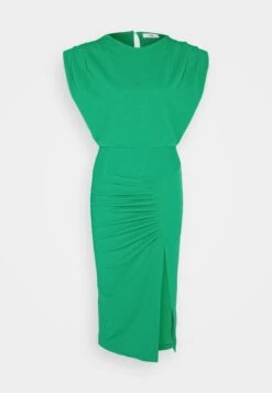 Wal G Cruise Collection Roxy Power Shoulder Midi - Cocktailjurk - Leaf Green -Wal G 4598b0fe90014859a50bb23ee6737dcc