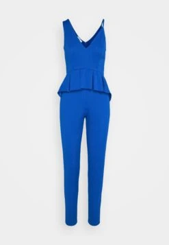 Wal G Xena Peplum - Jumpsuit - Electric Blue -Wal G 470b9813fd5c4b8b85a7ce800531aed3