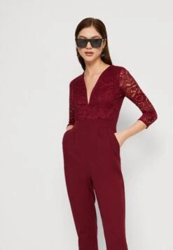 Wal G Lee - Jumpsuit - Wine -Wal G 47e882819baa4e2db1e9bd7577e33d81