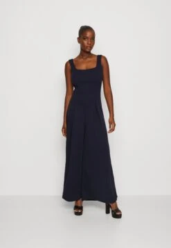 Wal G Rian Wide Leg Pleat - Jumpsuit - Navy Blue