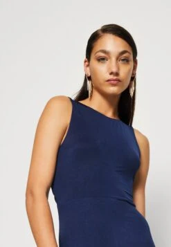 Wal G Becky Open Back Maxi - Jerseyjurk - Navy Blue -Wal G 4ad1f6235e9847ea8e1f9f9fe7ba64cc