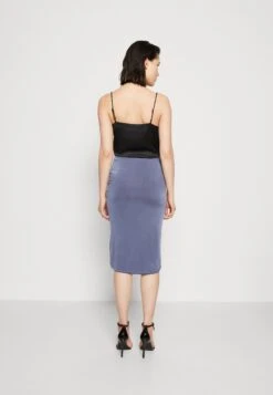 Wal G Party Ty Midi Skirt - Kokerrok - Denim Blue -Wal G 4ba2a51cfc594d91b9f78ba0274ead70