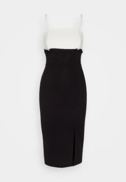 Wal G Janya Contrast Midi - Jerseyjurk - Black/White -Wal G 4baa7ff7aaa940c889f1899abd47b0c8