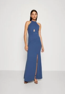 Wal G Hannah Cut Out Maxi - Galajurk - Denim Blue