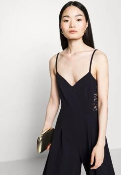 Laney Wide Leg - Jumpsuit - Navy Blue -Wal G 4f788e86939f4b05bb00919d79559c7f