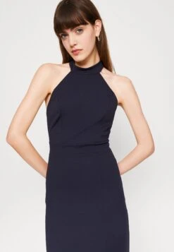 Wal G Benedette Midi Dress - Cocktailjurk - Navy Blue -Wal G 598071b32fe34454935eadee0846e8a7