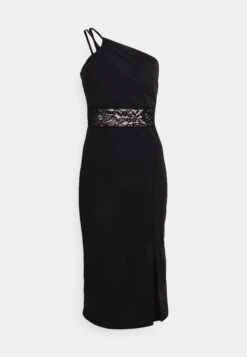 Wal G Lexi Lee One Shoulder Midi - Cocktailjurk - Black -Wal G 5b07d179ebc74794ac2616c4f52dd38c