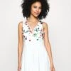 EmbroideredSkater - Jurk - White Floral