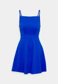 Tan Strap Skater - Cocktailjurk - Electric Blue -Wal G 5f6d2c05cc0049cb9b80252015f9d325