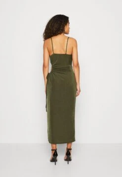 Wal G Grace Cut Out Midi - Jerseyjurk - Olive Green -Wal G 5fa9160cadfe4f7d9bd5229ee4a6982c