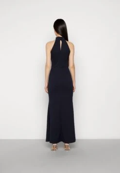 Wal G Halter Neck Maxi Dress - Galajurk - Navy Blue -Wal G 689533d5e08c42ed89b9991a10464009