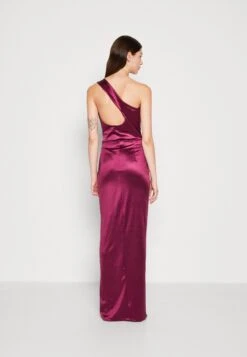 Wal G Stoey One Shoulder Maxi - Jerseyjurk - Plum -Wal G 68df521c26fb4f55b3532658b58a5714