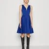 Wal G Muna V Neck Midi - Cocktailjurk - Electric Blue