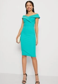 Wal G Zara Midi Dress - Cocktailjurk - Tiffany Blue -Wal G 6babd109ab184bdf885e7804380f5cfa