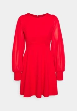 Kat Sleeve Dress - Cocktailjurk - Red -Wal G 6f8c85f390c74542b445eddd2db1a17d