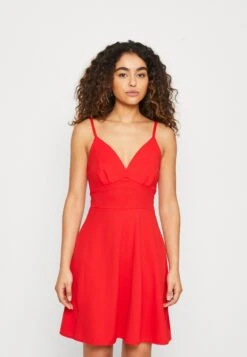 Wal G Jina Skater Dress - Jerseyjurk - Red