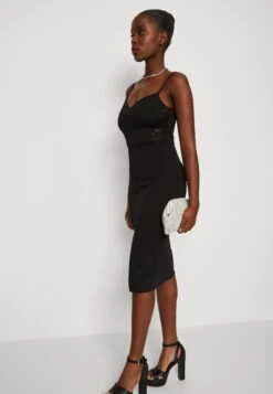 Wal G Tiza Midi - Jerseyjurk - Black -Wal G 74e70b3ca7c8455ebd0bc2c0d0265ce5