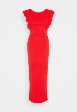 Wal G Jai Ruffle Maxi - Galajurk - Red -Wal G 74ffe9b6c6b5425a91bb30e94e5837d7