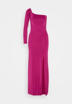 Wal G Arrabella One Sleeve Maxi - Jerseyjurk - Magenta -Wal G 753e07ca56eb470db04999177f4d0e8a
