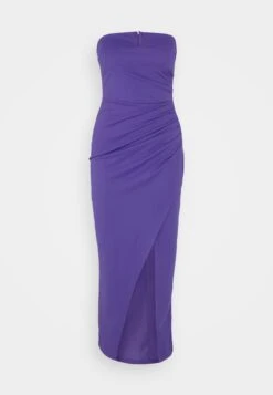 Wal G Gina V Neck Maxi - Jerseyjurk - Purple -Wal G 7865cd443dc04fdbbb28873429f31e30