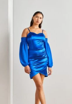 Wal G Dash Sleeve Mini - Cocktailjurk - Electric Blue